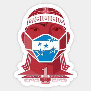 Honduras Lempira Coronavirus Covid-19 Mask Sticker